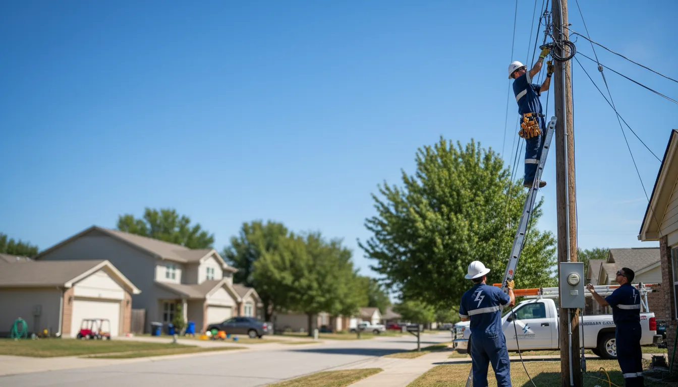 Residential electrician providing installation services in Bradshaw, NE